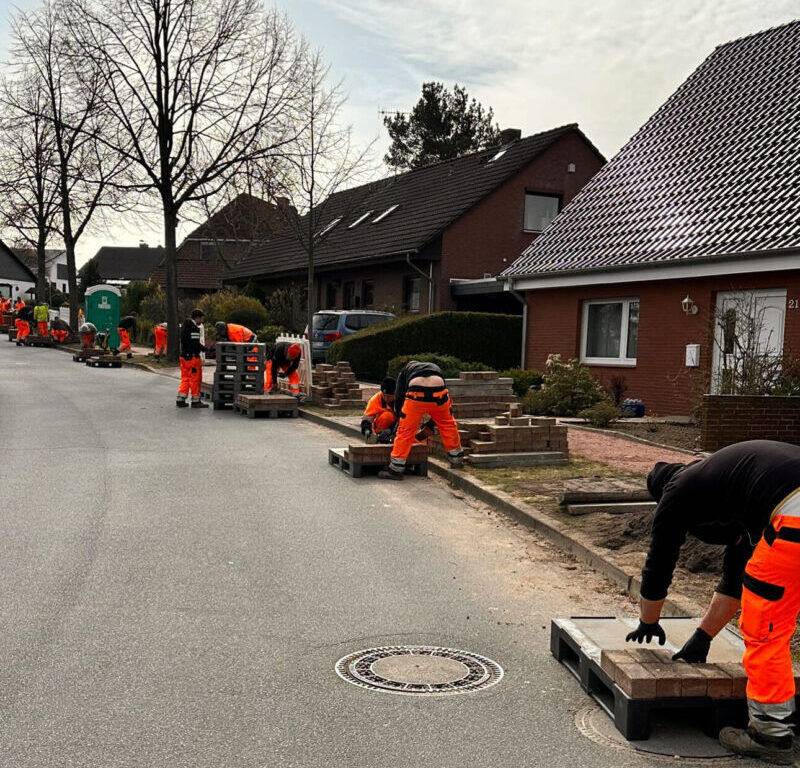 Steinsetzarbeiten und Fotoreihe 3